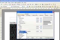 Openoffice - odstępy między wierszami